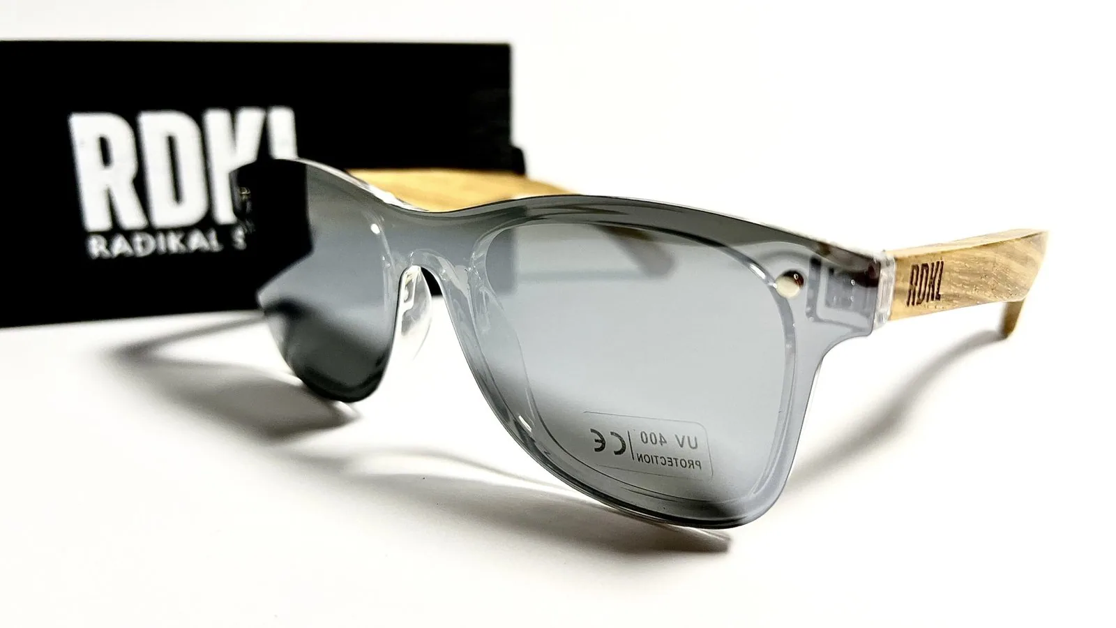 Gafas de madera "Frosted Elegance" — vista 3