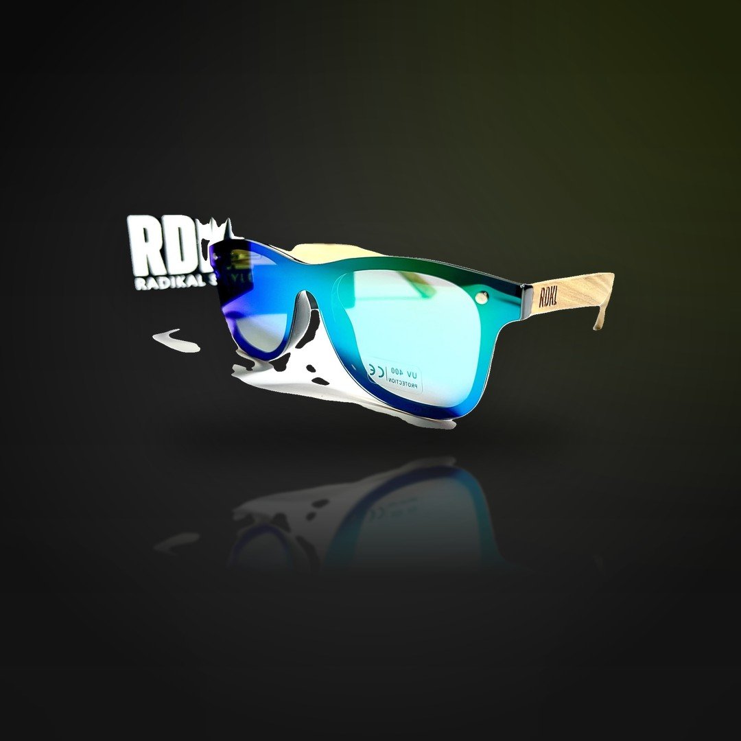Gafas de madera "Ocean Reflection"