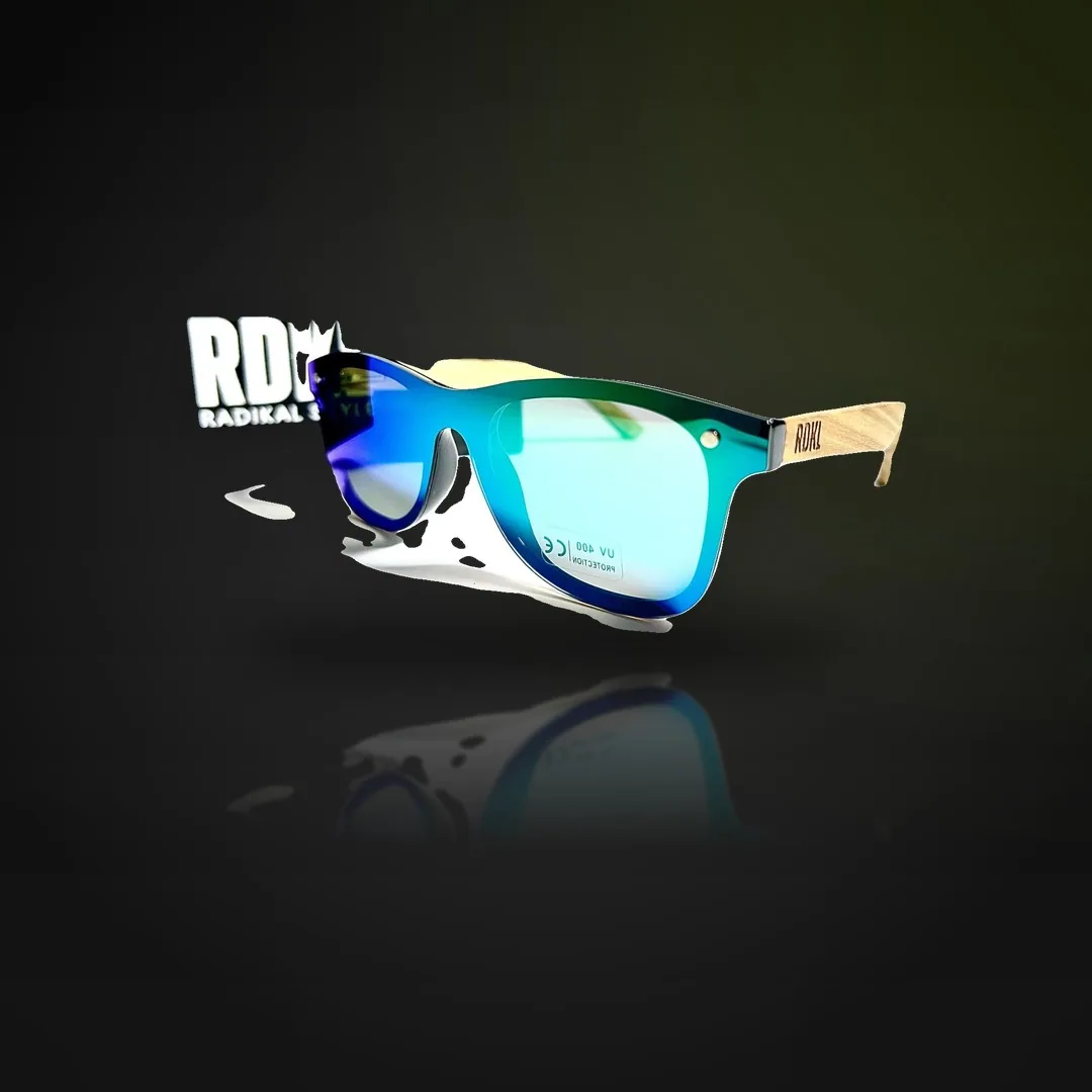 Gafas de madera "Ocean Reflection"
