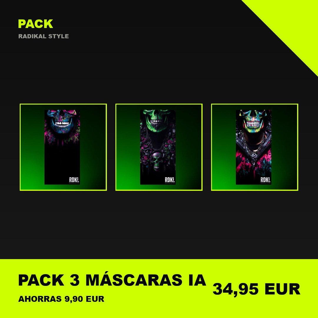 Pack 3 Máscaras IA