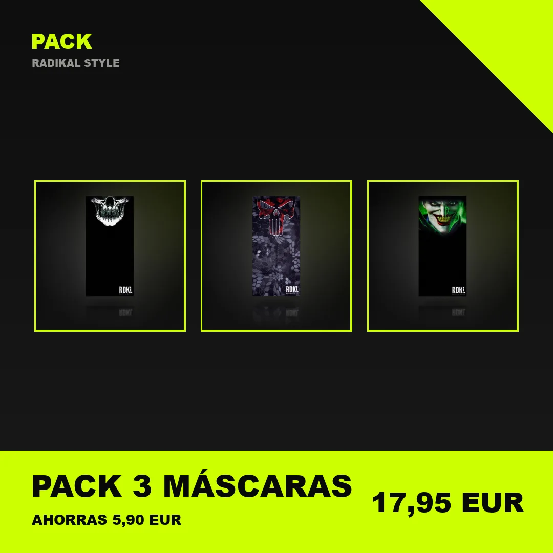 Pack 3 Máscaras